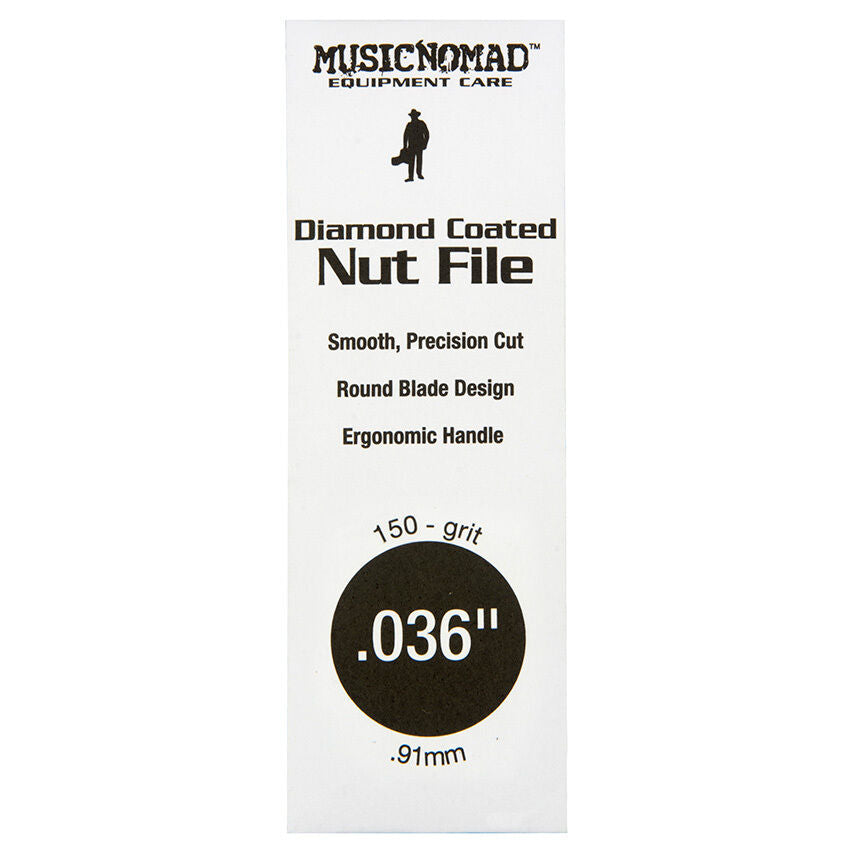 Music Nomad Diamond Coated .036" Nut File with Ergonomic Handle and 150 Grit — view 2