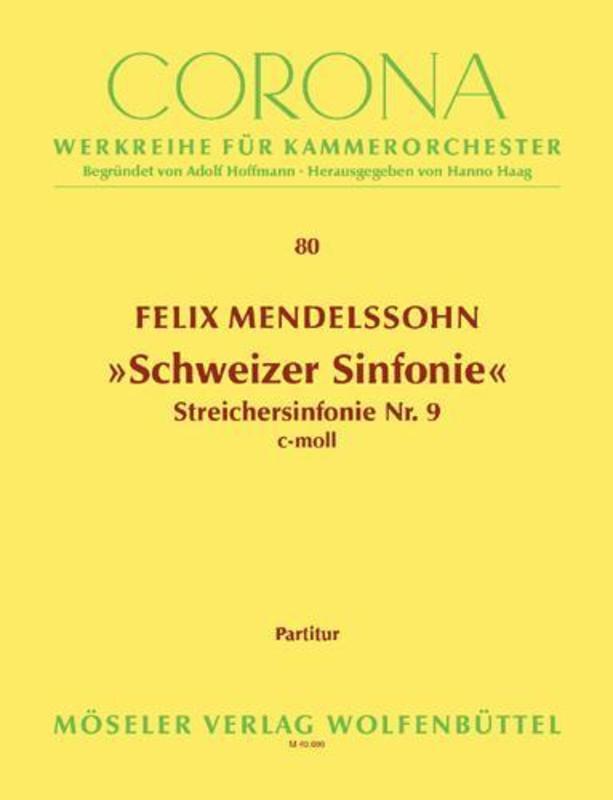 String Symphony No 9 C Min Score Book