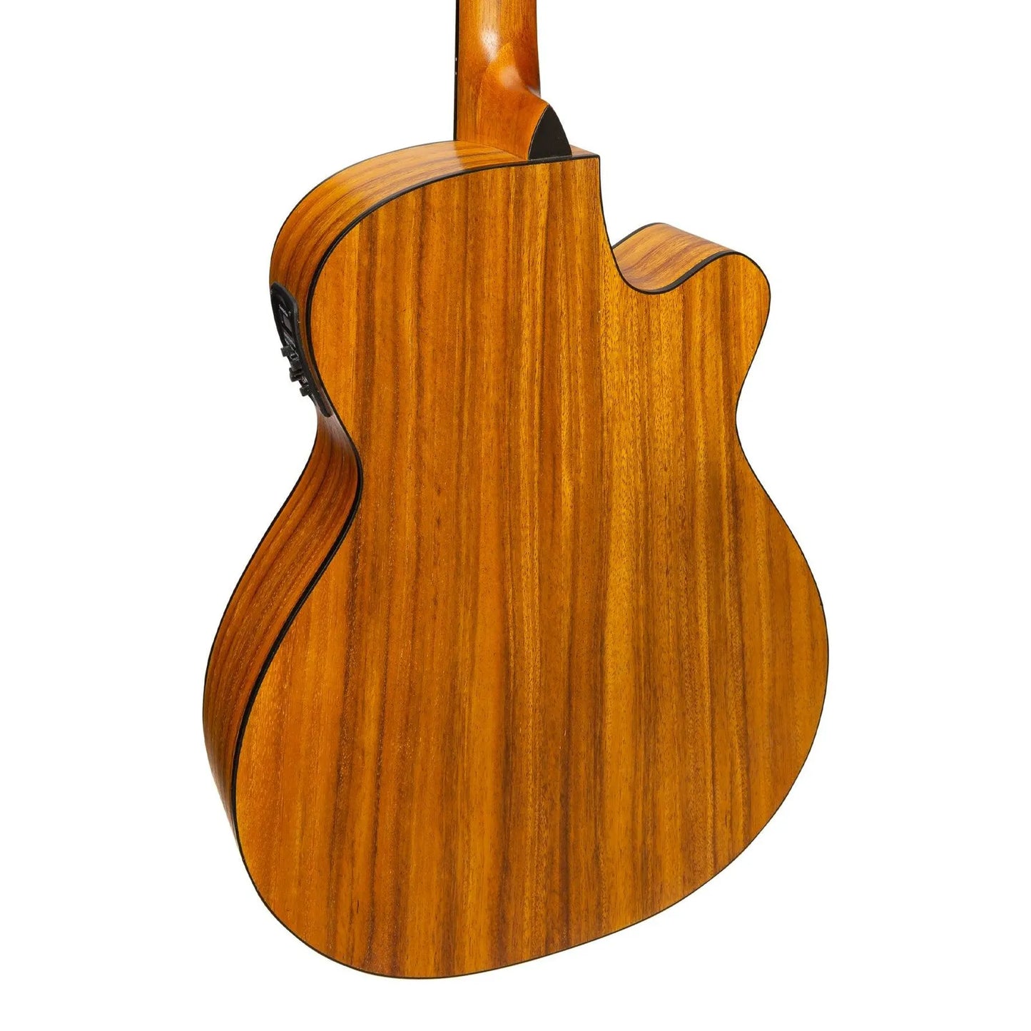 Martinez Left-Handed '41 Series' Folk Size Cutaway Acoustic-Electric Guitar Pack (Spruce/Koa) — view 5