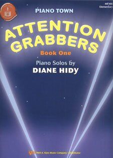 HIDY Attention Grabbers Book 1 for Piano - 24 Pages, Student-Friendly Solos, Duet Accompaniments, Designed for ADD Students