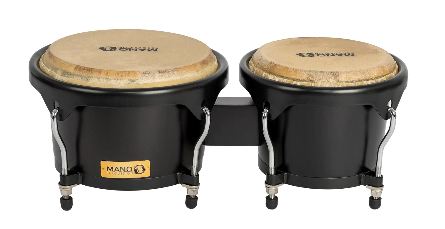 Mano Midnight Series Bongos - Professional Cuban Style (Black) — view 3