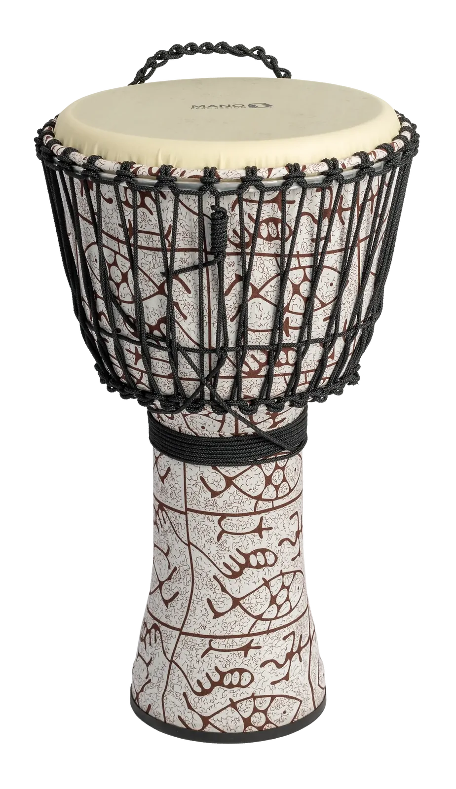 Mano 12" Rope Tunable Djembe - Natural Tone