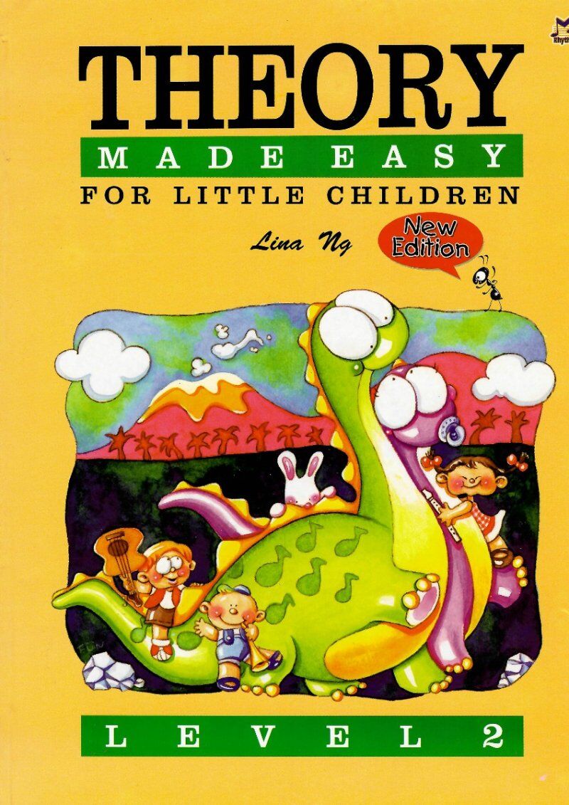 Theory Made Easy for Little Children Level 2 by Rhythm MP, 48 Pages, Music Theory for Ages 4-7 with Illustrations and Stickers