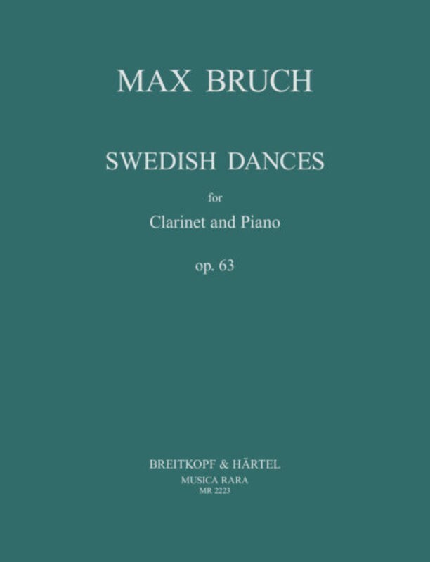 Bruch - Swedish Dances Op 63 Clarinet/Piano (Softcover Book)
