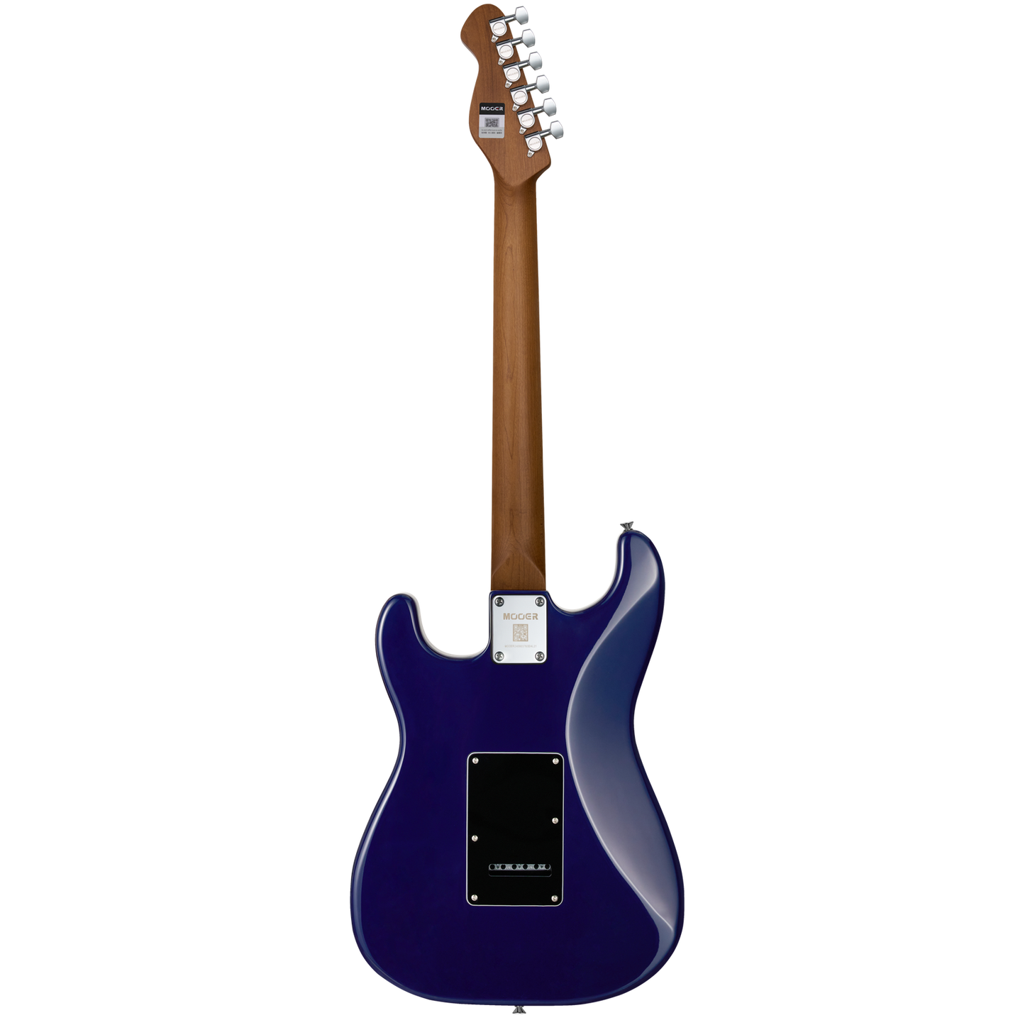 MOOER MSC20 Electric Guitar Ocean Blue, H-S-S Pickup, Roasted Maple Neck, Vintage Tremolo, Includes MOOER Bag, 6 Strings, Right-Handed — view 2