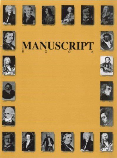 Rhythm MP Manuscript Book with 12 Staves per Page, 32 Pages