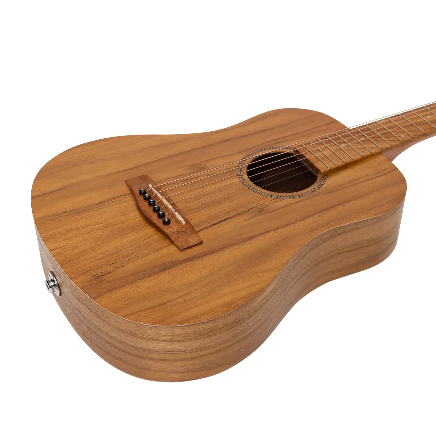 Martinez MZP-BT2-JTK Babe Traveller Acoustic-Electric Guitar Natural Jati-Teakwood 6 String — view 6