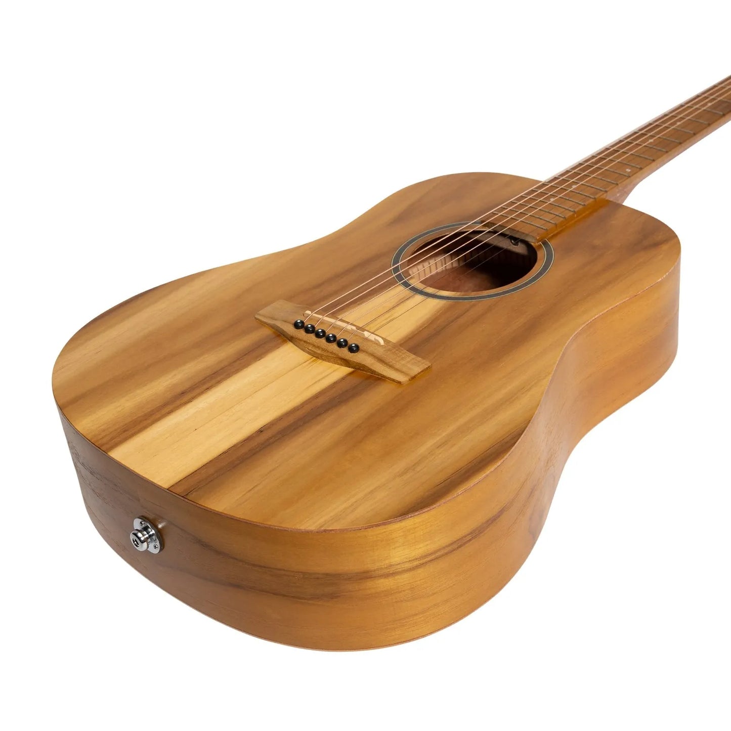 Martinez MZP-MT2-JTK Acoustic-Electric Middy Traveller Guitar Natural Jati-Teakwood 6 Strings — view 6