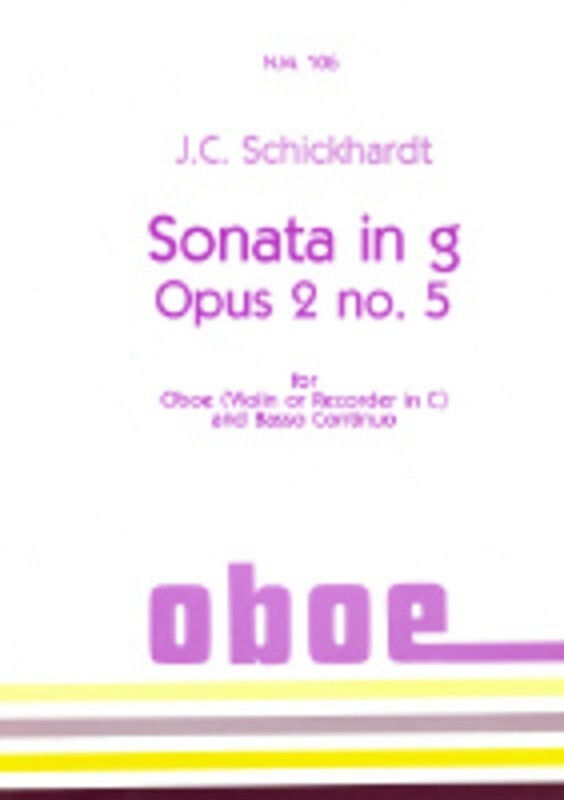 Sonata G Min Op 2 No 5 G Min Oboe Piano (Softcover Book)