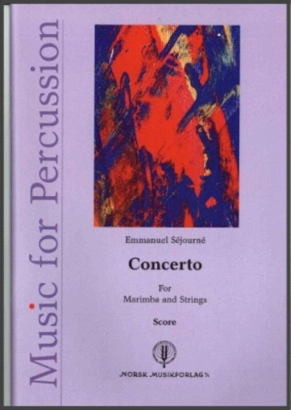 Concerto For Marimba And Strings Score Book