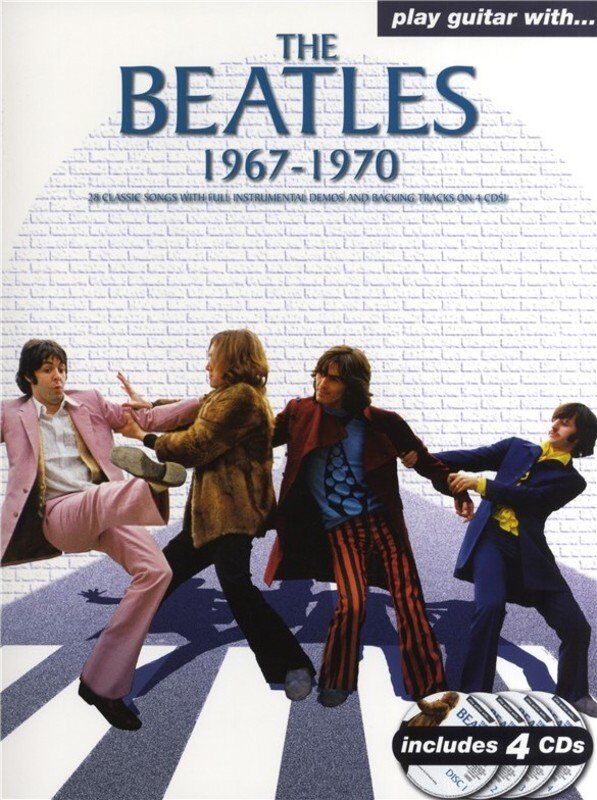 Play Guitar With The Beatles 1967-1970 Songbook with 4 CDs