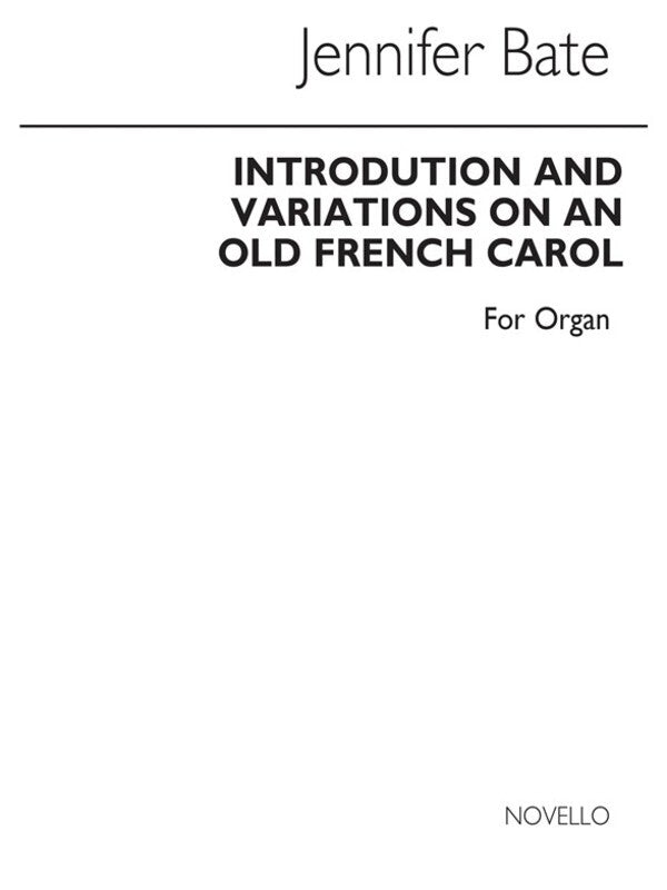 Bate Introduction And Variations Organ(Arc (Softcover Book)