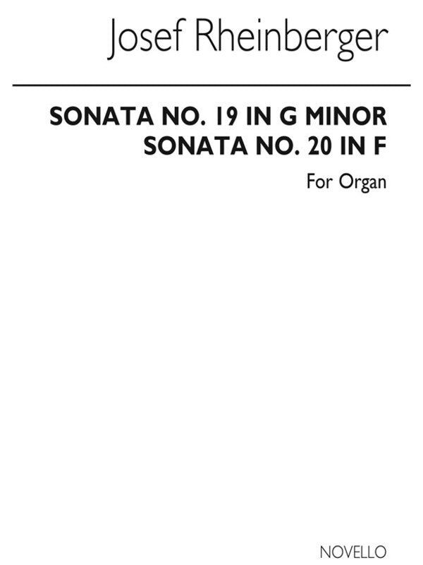 Rheinberger Sonatas No's 19 And 20 Organ (Archive) (Softcover Book)