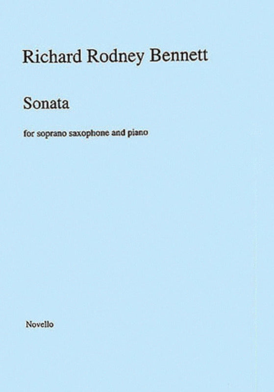 Bennett Sonata Soprano Sax And Piano (Softcover Book)