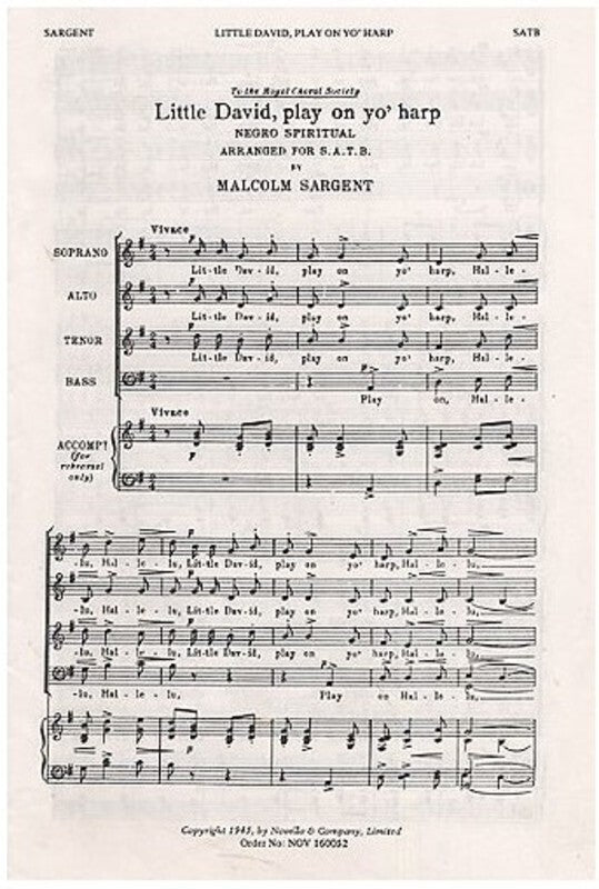Sargent Little David Play SATB