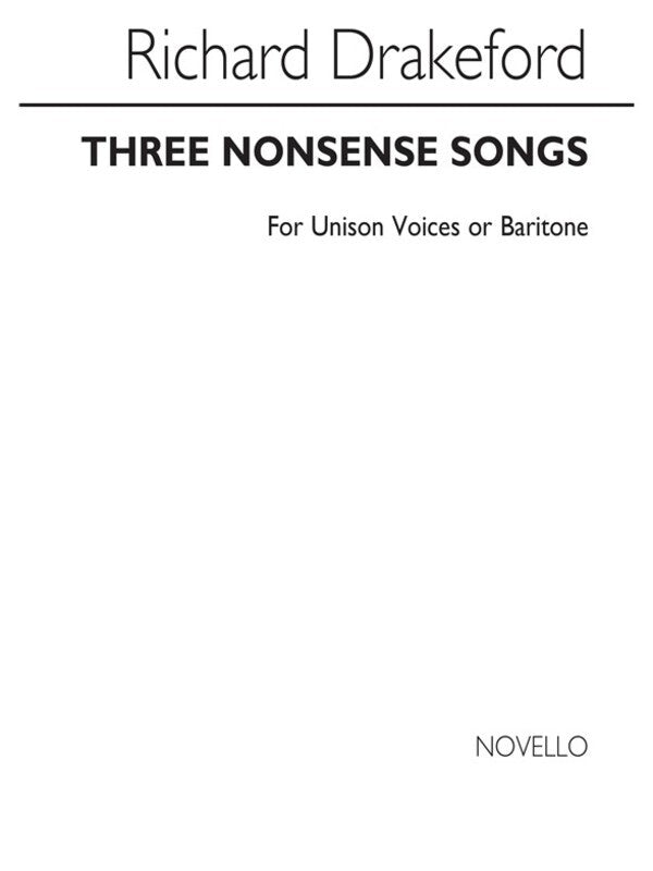 Drakeford 3 Nonsense Songs Unison