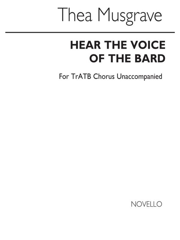 Hear The Voice Of The Bard Treble/Atb