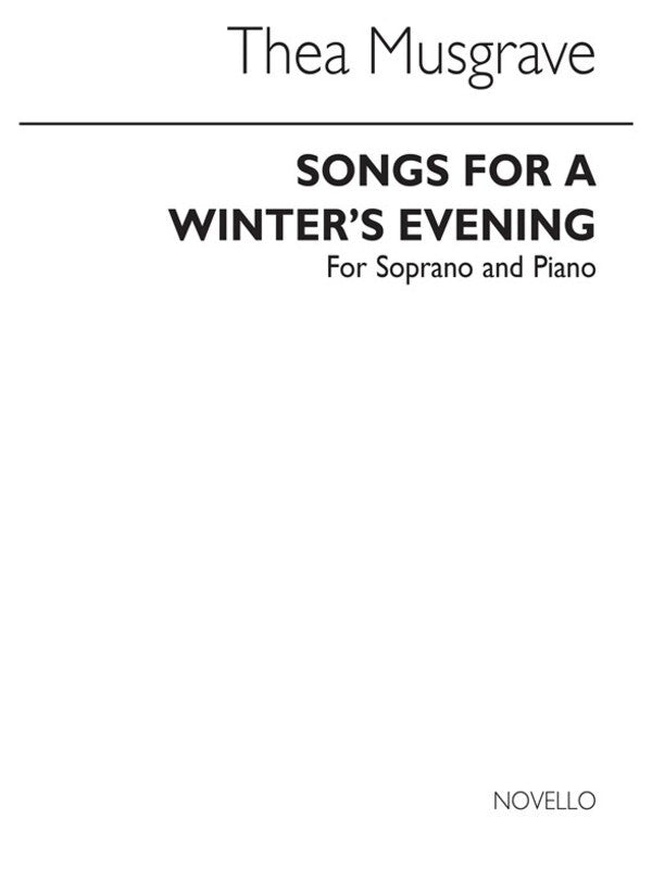 Musgrave Sngs For Winters Eve Sop/Piano(Ar (Softcover Book)