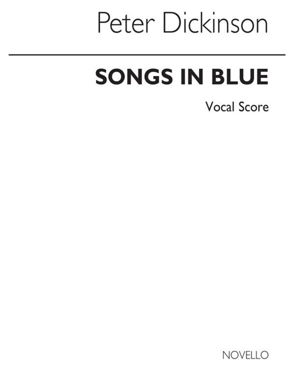 Dickinson Songs In Blue Voice/Piano (Softcover Book)