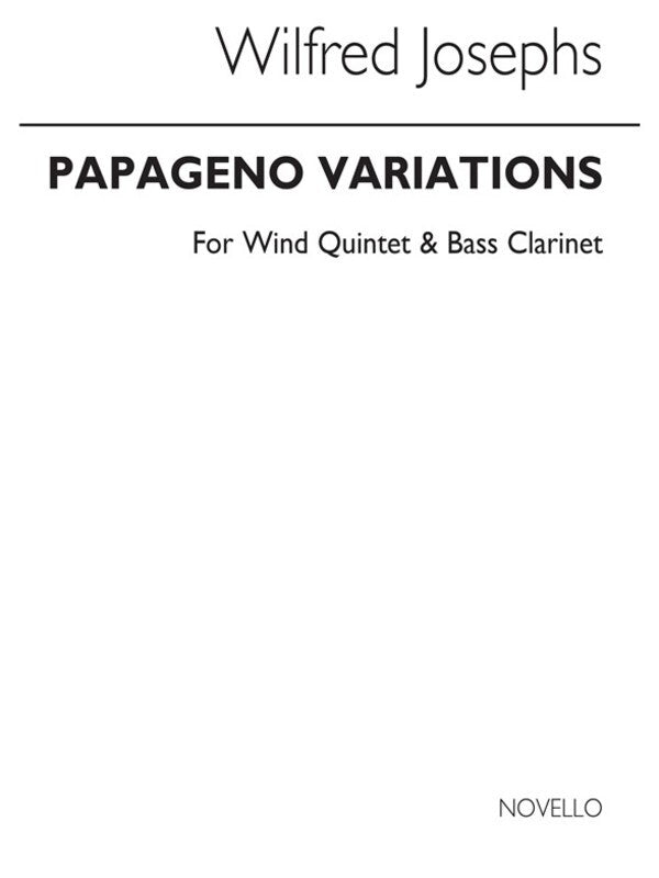 Josephs: Papageno Variations Op 153 Score