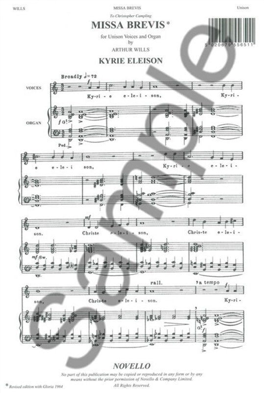Wills Missa Brevis Unison