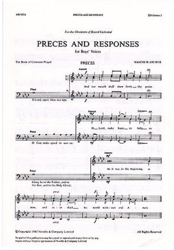 Archer Preces & Responses SSA