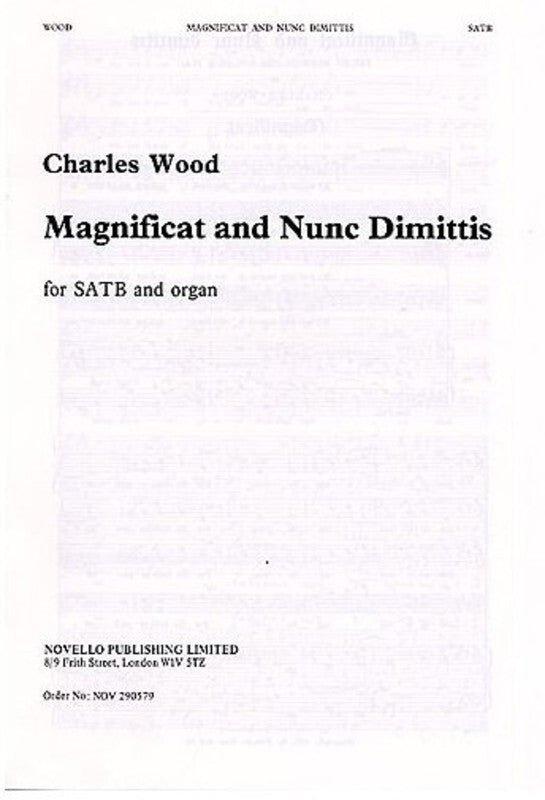Wood Magnificat/Nunc In Eb SATB