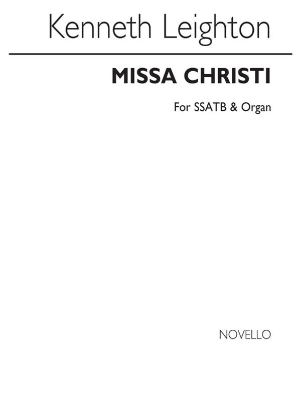 Leighton Missa Christi SSATB/Organ