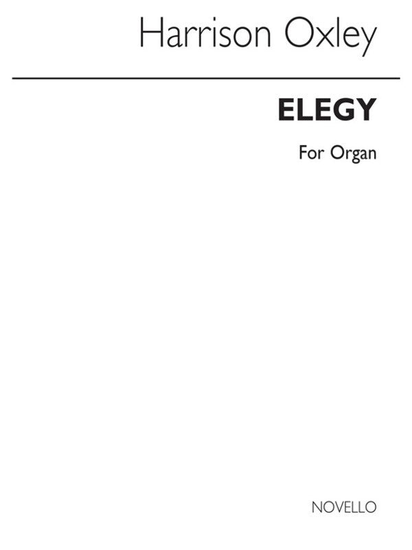 Elegy For Organ (Softcover Book)