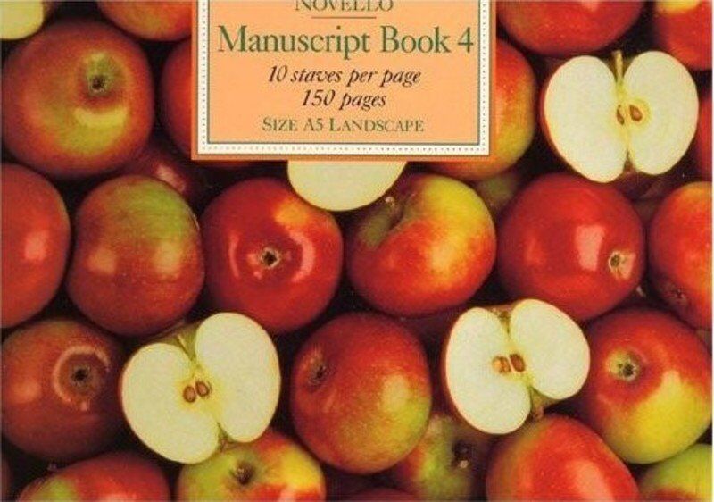 Novello Manuscript Book 4 A5 150 Pages 10 Staves per Page
