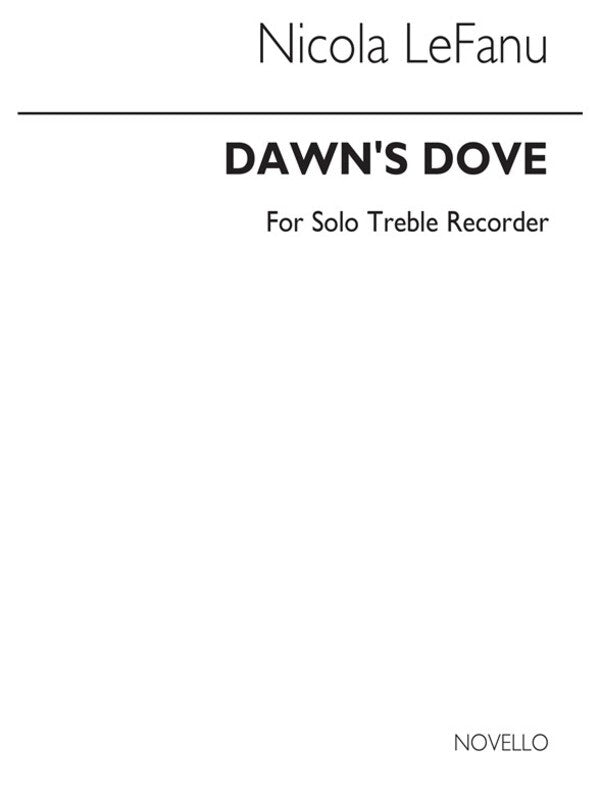 Lefanu Dawns Dove Recorder Solo(Arc) (Softcover Book)