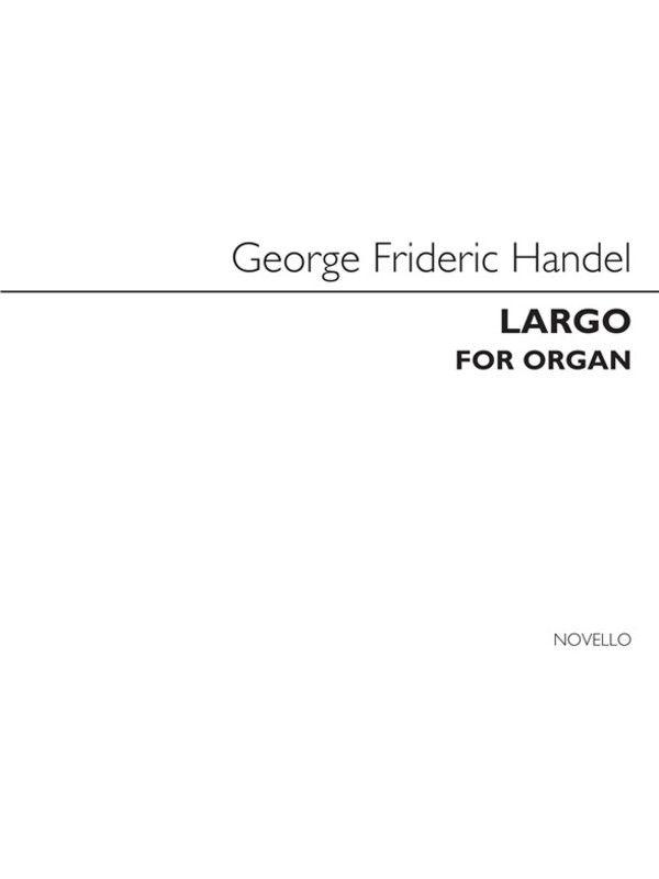 Handel Largo Organ (Softcover Book)