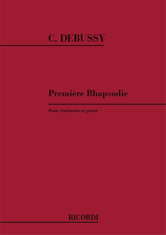 Debussy - Premiere Rhapsodie For Clarinet/Piano (Softcover Book)