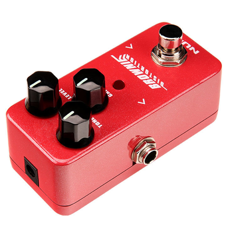 NUX Brownie Distortion Effects Pedal - Mini Core Series, Hybrid Circuit, True Bypass, Lightweight Aluminum, Luminous Knobs, 9V DC Supply — view 2