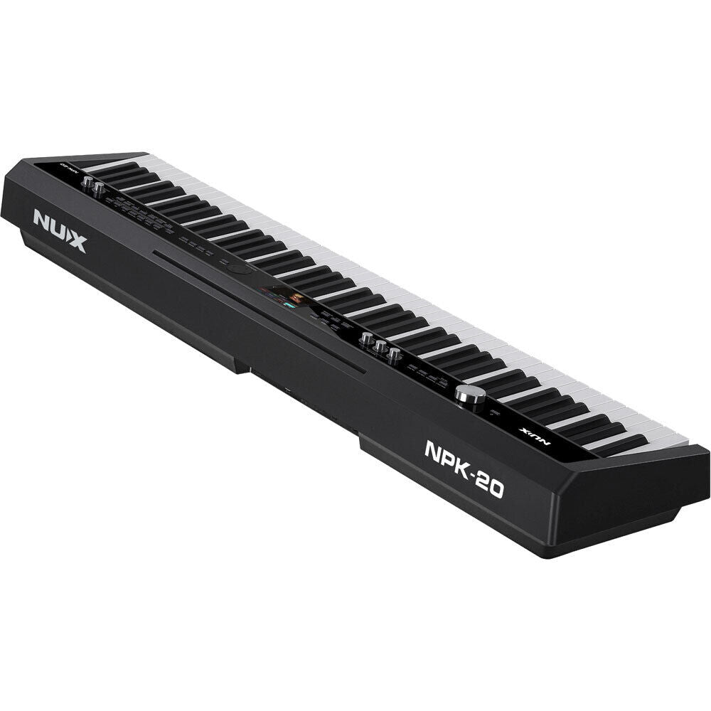 NUX NPK-20 Portable 88-Key Digital Piano with 271 Sounds, Bluetooth, Microphone Input, and Auto Accompaniment in Black — view 5