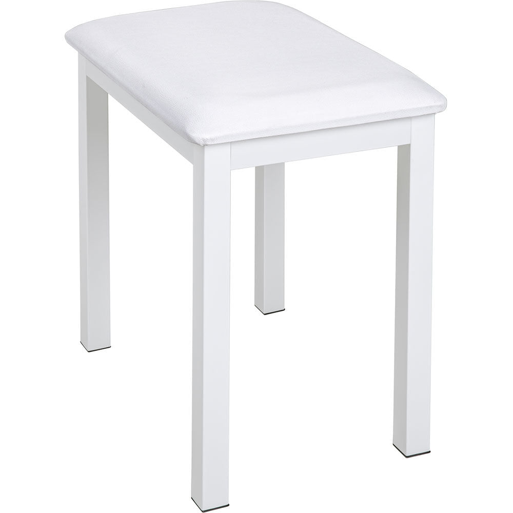 NU-X Metal Piano Bench with Vinyl Padded Top in White Finish — view 5