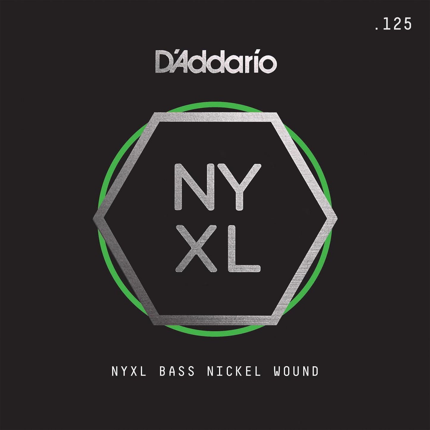D'Addario NYXLB125T, NYXL Nickel Wound Bass Guitar Single String, Long Scale, .125, Tapered