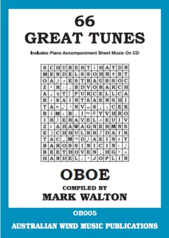 66 Great Tunes for Oboe — Book/CD (Australian Wind Music Publications)