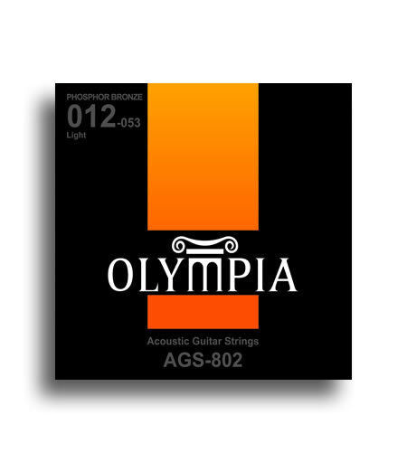 Olympia SQ Series Phosphor Bronze Light Acoustic Guitar String Set (12-53)