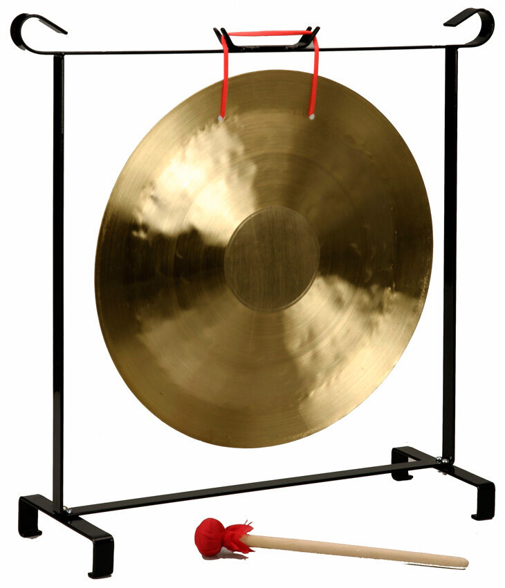 Opus Percussion 14" Gong with Metal Stand and Beater