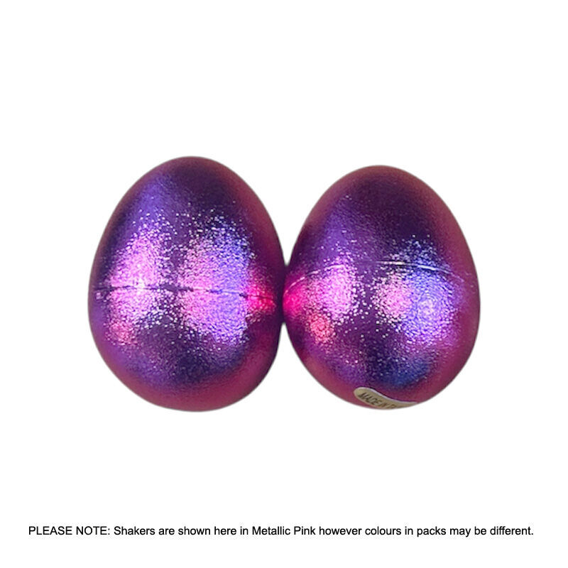 Opus Percussion Chicken Egg Mini Maracas - Assorted Metallic Colours (1 Pair) — view 8