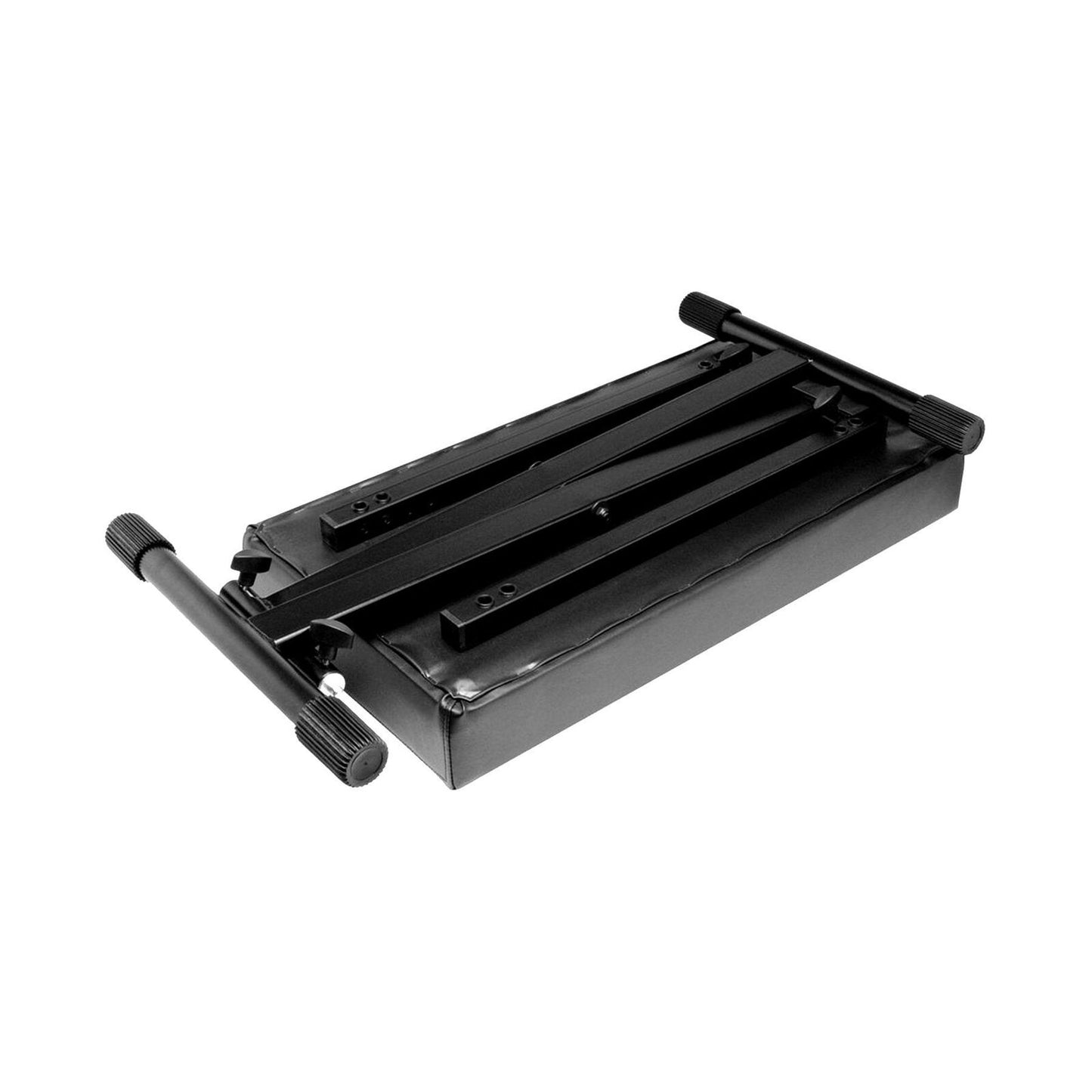 On Stage Deluxe X-Style Keyboard Bench with 2.5" Cushion, Adjustable Height, Folds Flat, Black — view 4