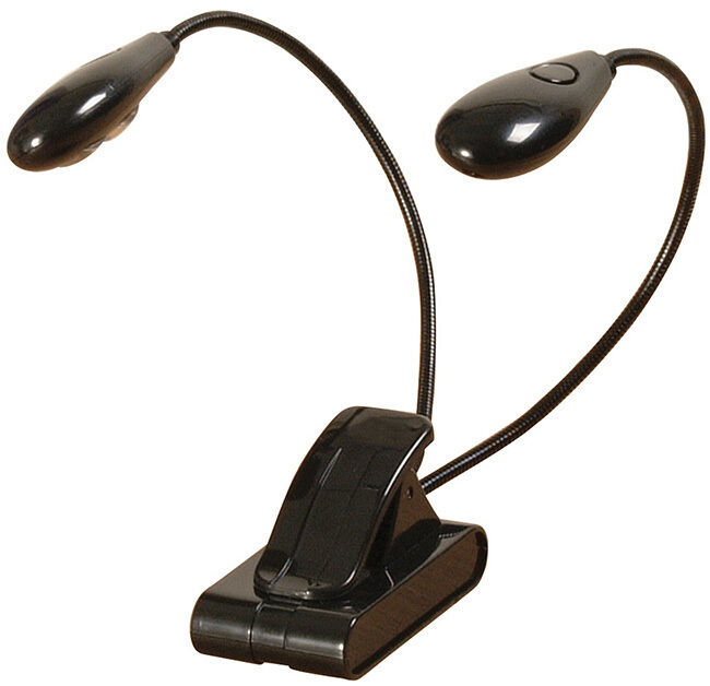 On Stage OSLED204 Clip-On Light with 4 High Intensity White LEDs and Intensity Adjustment