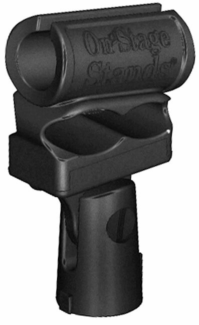 On Stage Shock-Mounted Mic Clip for 20mm Condenser Mics with 5/8"-27" Insert