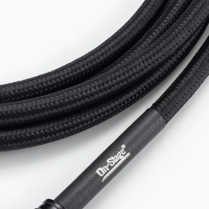 On Stage 10ft Braided Instrument Cable with Gold-Plated Connectors - 1/4" Straight to Right Angle — view 5