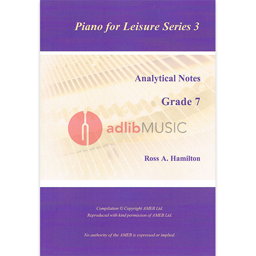 AMEB Analytical Notes PFL Series 3 Grade 7 by Ross Hamilton