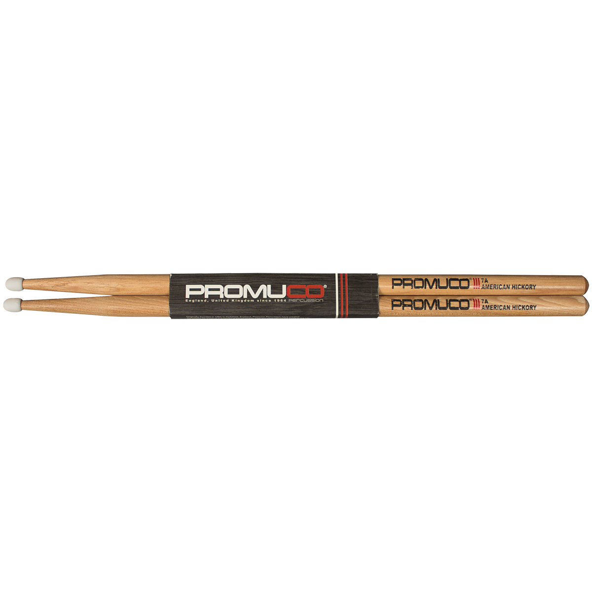 Promuco 1801N7A American Hickory 7A Drumsticks with Nylon Tip — view 3
