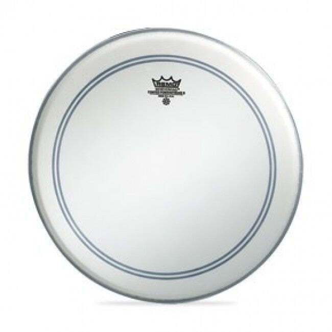 Remo P3-1128-C2 Powerstroke 3 Bass Drum Head Skin 28 Inch Coated PS3 White Falam Patch