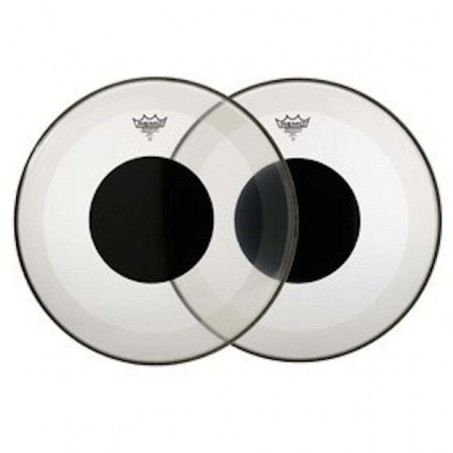 Remo P3-1320-10 20 Powerstroke 3 Clear Black Dot Bass Drumhead