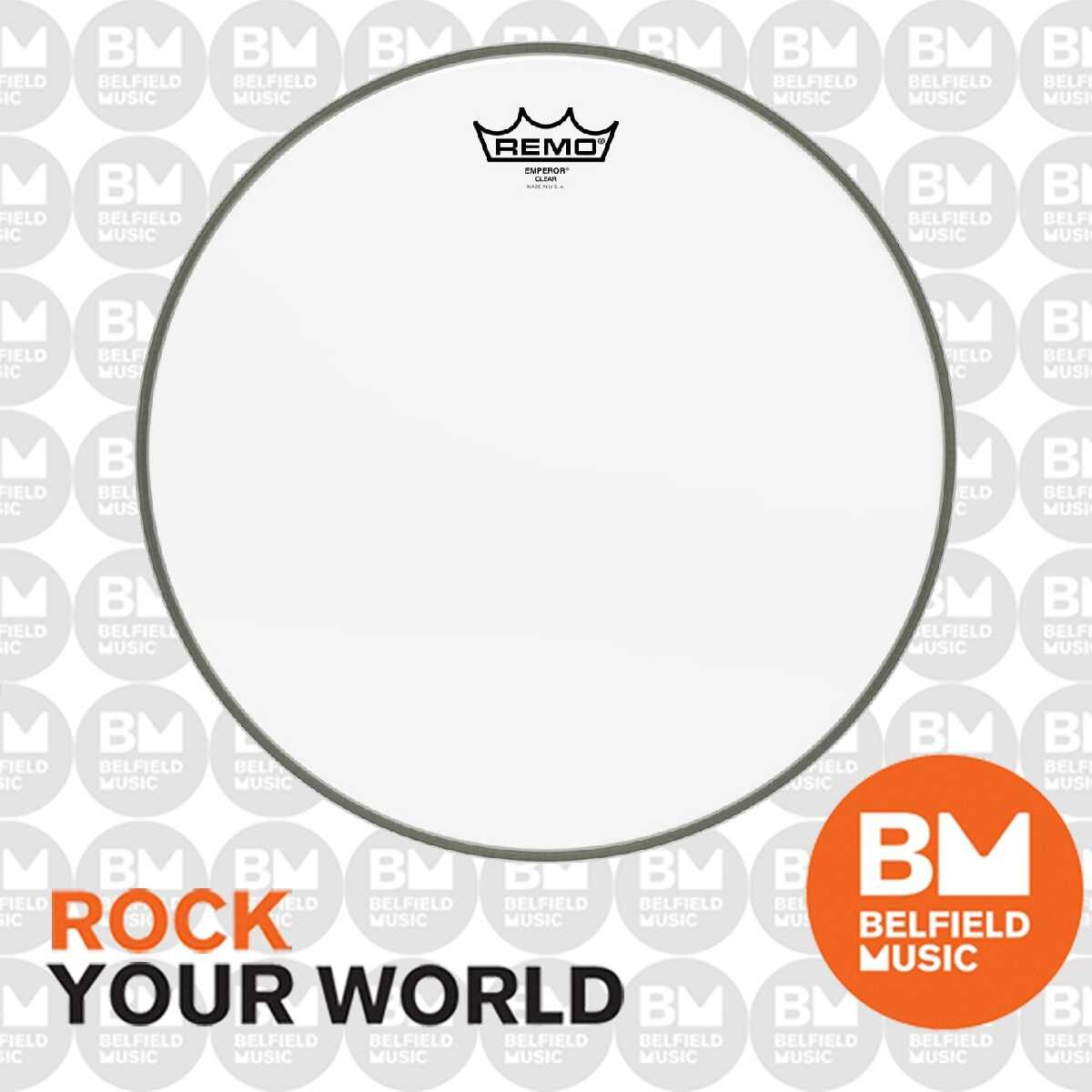 Remo Powerstroke 3 Series Bass Drum Head, 22" Clear, No Stripe, 2-Ply 7-Mil Film, Midrange Tones, Overtone Control, Ideal for Pop, R&B, Rock — view 6